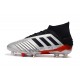 Chaussure adidas Predator 19.1 FG Homme - Argent Noir