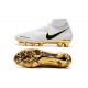 Chaussures de Football Nike Phantom Vision Elite DF FG Blanc Or Noir