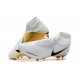 Chaussures de Football Nike Phantom Vision Elite DF FG Blanc Or Noir