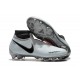 Chaussures de Football Nike Phantom Vision Elite DF FG Gris Rouge