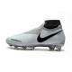 Chaussures de Football Nike Phantom Vision Elite DF FG Gris Rouge