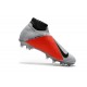 Chaussures de Football Nike Phantom Vision Elite DF FG Gris Rouge
