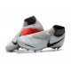 Chaussures de Football Nike Phantom Vision Elite DF FG Gris Rouge
