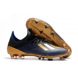 Chaussures adidas X 19.1 FG Noir Or Bleu