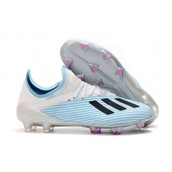 Chaussures adidas X 19.1 FG Bleu Blanc Noir