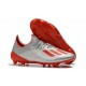 Chaussures adidas X 19.1 FG Silver Metallic Hi-Res-Red White