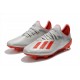 Chaussures adidas X 19.1 FG Silver Metallic Hi-Res-Red White