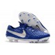 Chaussure Nike Tiempo Legend VIII Elite FG Homme - Bleu Blanc