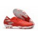 Chaussures de football adidas Nemeziz 19.1 FG Rouge Argent