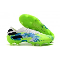 Chaussures de football adidas Nemeziz 19.1 FG Vert Noir Bleu