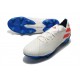 Chaussures de football adidas Nemeziz 19.1 FG Blanc Bleu Rouge