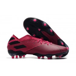 Chaussures de football adidas Nemeziz 19.1 FG Rose Noir