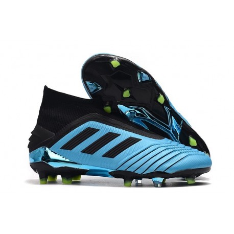 Chaussures Homme adidas Predator 19+ FG Bleu Noir