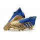 adidas Predator 19+ FG Nouvelles Crampons Or Bleu