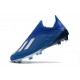 Chaussures de football adidas X 19+ Terrain Sec Bleu Blanc