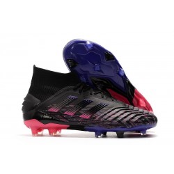 adidas Predator 19+ FG Nouvelles Crampons Noir Rose Bleu