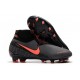Nike Phantom Vsn Elite DF FG Crampons de Foot - Gris foncé Mangue claire Noir