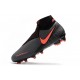 Nike Phantom Vsn Elite DF FG Crampons de Foot - Gris foncé Mangue claire Noir