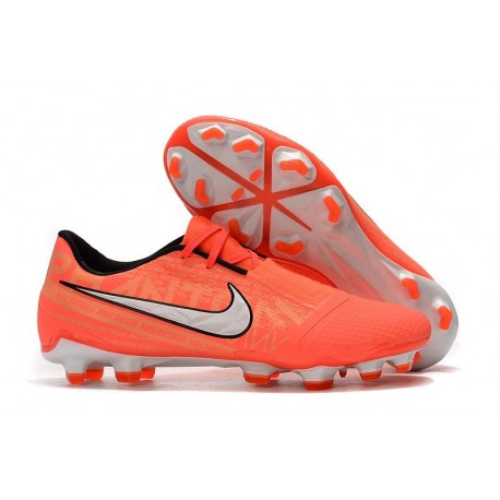 Chaussures Nouvelle Nike Phantom Venom Elite FG Mangue claire Blanc