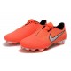 Chaussures Nouvelle Nike Phantom Venom Elite FG Mangue claire Blanc