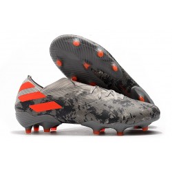 Chaussures de football adidas Nemeziz 19.1 FG Gris/Orange solaire/Craie