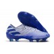 Chaussures de football adidas Nemeziz 19.1 FG Bleu Blanc