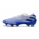 Chaussures de football adidas Nemeziz 19.1 FG Bleu Blanc