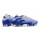 Chaussures de football adidas Nemeziz 19.1 FG Bleu Blanc