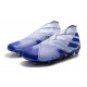 Crampons Nouveaux adidas Nemeziz 19+ FG Blanc Bleu