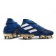 Crampons Nouveaux adidas Nemeziz 19+ FG Bleu Blanc