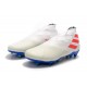 Crampons Nouveaux adidas Nemeziz 19+ FG Blanc Orange